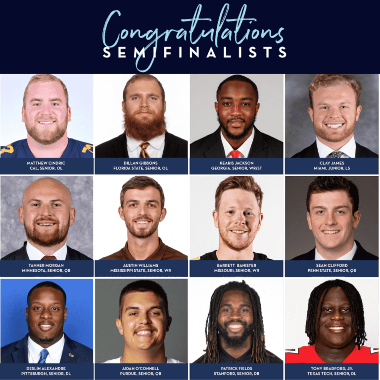 Wuerffel Trophy 2022 Semifinalists