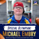 Special Olympian Michael Embry